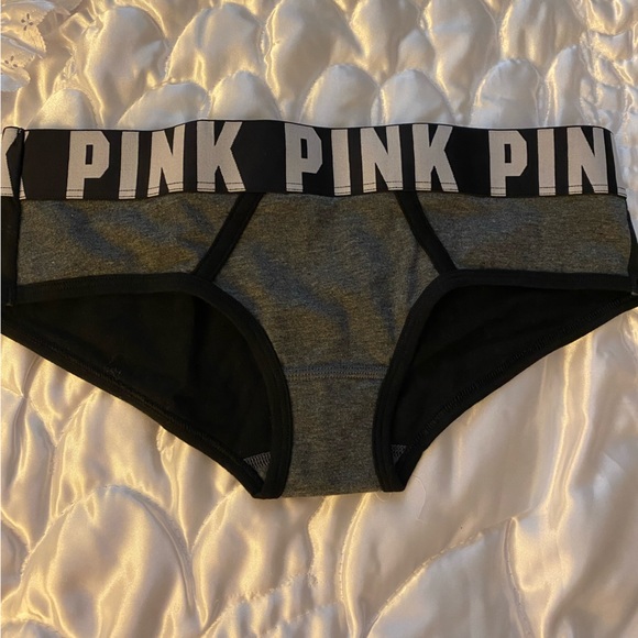 New Victoria's Secret PINK Logo Boybrief Panties S - Picture 2 of 6